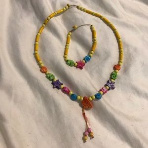 Seashell Necklace and Bracelet Set